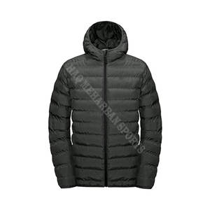 Chaqueta acolchada de burbujas de invierno para hombre con cierre de cremallera de talla grande tejido de ganchillo transpirable para invierno - Product Image 5