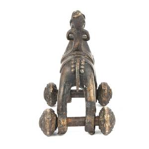 Figura de caballo de latón de oro antiguo hecho a mano con jinete, estatua de juguete, piezas de decoración, artículos de regalo - Product Image 4