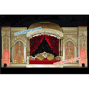 Mughal-Paneles de fibra para escenario, decoración de escenario con temática, nuevo diseño, sofá de boda con marcos de fondo - Product Image 1