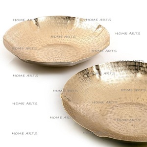 Set of 2 Different Size <b>Food</b> Serving Bowls Exclusive Quality Metal Hammered <b>Food</b> Serving Bowl At Best Price - Product Image 5