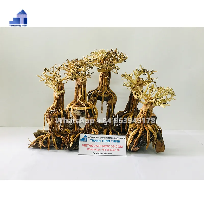 Grosir Bonsai kayu drift akuarium kayu untuk vivarium ornamen dekorasi akuarium WhatsApp + 84 961005832