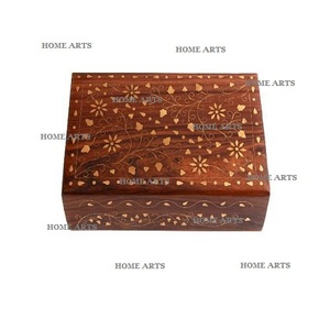กล่องเก็บเครื่องประดับทำจากไม้ดีไซน์ที่กำลังมาแรงกล่องเก็บสร้อยคอแหวนสีน้ำตาลคุณภาพสูง - Product Image 2