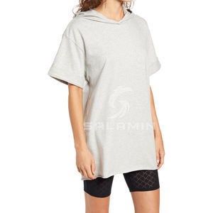 เสื้อฮู้ดโอเวอร์ไซส์ผ้าฟลีซแบบสวมหัว แขนยาว ล้างหน้า พร้อมปักโลโก้ตามสั่ง แฟชั่นใหม่ประจำปี 2022 สำหรับผู้หญิง - Product Image 1