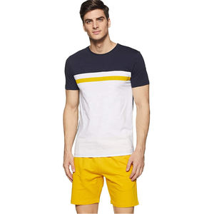 Ensemble de vêtements de sport en coton pour homme, Short et chemise, Logo personnalisé, pour la course à pied, ensemble court, été, - Product Image 5