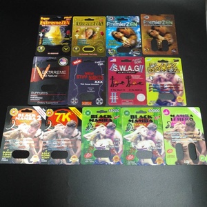 RHINO 50K Vàng/Xanh/Bạch Kim Bổ Sung Tình Dục Tăng Cường PILL Vỉ 3D Thẻ/Hiển Thị Hộp - Product Image 2