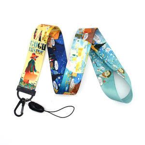 Nuovo Top Quality Van Gogh <span class=keywords><strong>notte</strong></span> <span class=keywords><strong>stellata</strong></span> Breakaway sublimazione portachiavi cordino per chiavi titolare della carta d'identità - Product Image 1