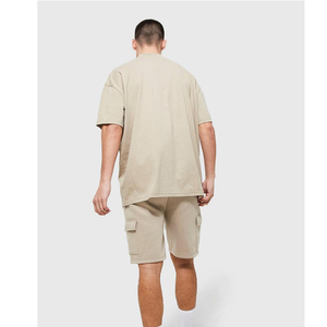 T-shirts OEM Shorts de Style uni pour femmes, costumes d'été imprimés sur mesure, tenue de Jogging à la mode - Product Image 6