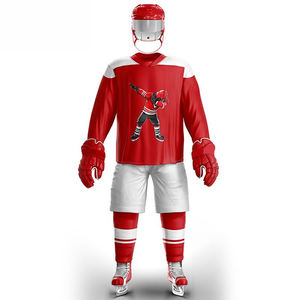 Maillots de hockey sur glace personnalisés en gros pour adultes, haute qualité, 100 % polyester, couleur personnalisée - Product Image 1
