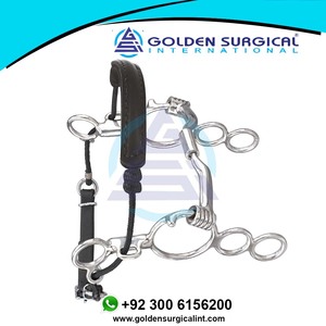 GOLDEN - Bocado de tres anillos combinados para equitación, modelo GSIB-100509, bajo MOQ, suministros ecuestres - Product Image 6