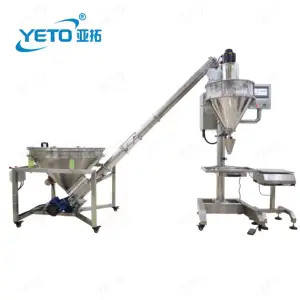 Factory Price Semi Automatic Screw Dosing Auger Filler Dry Protein Spice Powder Filling Packing Machine