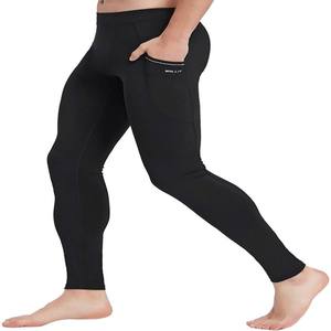 Leggings de sport OEM taille haute respirants et anti-transpiration pour hommes – Leggings de compression haute élasticité pour la gym - Product Image 5