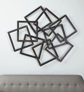 Festive Hanging Star Design <b>Wall</b> Art Home Decor Painted Finishing Living Room <b>Wall</b> Decor Complete Ironic Design Art - Product Image 2