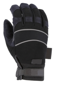 Gant de mécanique doublé d'hiver en cuir synthétique 2021 avec dos en tricot résistant à l'usure et à l'abrasion - Product Image 2