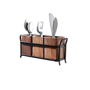 Porte-couteaux en bois et en fer de la meilleure qualité, dernier design, taille personnalisée, porte-couteaux pour cuillères et couteaux en Inde - Product Image 6