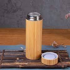 Eco-Friendly Thermoses Bamboo <b>Bottle</b> 450ml 500ml Custom Logo Wholesale Cheap Price From Vietnam Factory Bamboo Coffee <b>Bottle</b> - Product Image 2