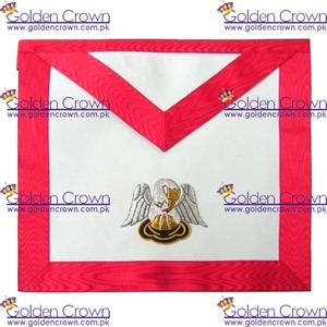 Rite écossais maçonnique AASR 18e degré chevalier Rose-Croix pélican tablier en cuir brodé 3D Design maçonnique Regalia Supp - Product Image 4