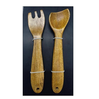 INDART EXPORT Ensembles de couverts artisanaux en bois, comprenant fourchette et spatule, pour le voyage et la rentrée scolaire, Meilleures ventes, Faible MOQ, Uttar Pradesh