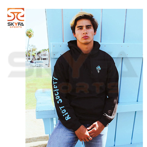 Pull à capuche imprimé en Polyester et coton de haute qualité pour homme, avec Logo personnalisé à bas prix - Product Image 6