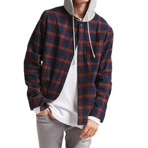 flannel hoodie men 