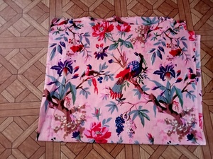 भारतीय ब्राउन पक्षी प्रिंट कपड़े जयपुर मुद्रित कपास चल पुष्प कपड़े रंजक हाथ स्क्रीन प्रिंट रनिंग सामग्री - Product Image 2