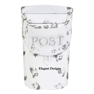 Buzón montado en la pared de Metal de Color blanco de diseñador único, venta al por mayor, el mejor buzón de correo de Metal clásico indio más vendido - Product Image 1