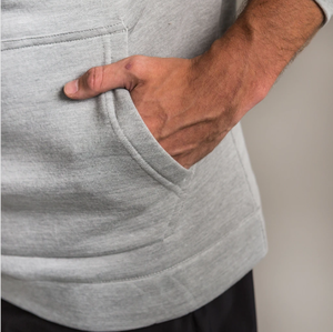 Custom Print Embroidered <b>Hoodie</b> for <b>Men</b> Oversized Pull Sweatshirt 500g <b>Thick</b> Cotton Fleece Heavyweight Pullover for Autumn - Product Image 4