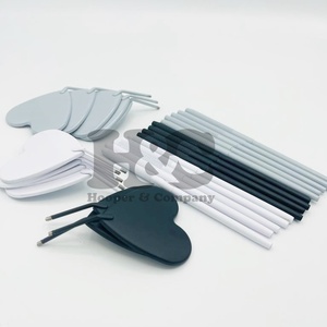 Nouvel arrivage d'extensions de cils miroir en forme de coeur outil de miroir de maquillage en acier inoxydable emballé avec logo - Product Image 4