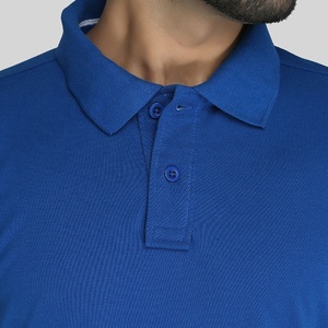 เสื้อเชิ้ตผู้ชายทรงเข้ารูปผ้าปิเก้ แขนสั้น ระบายอากาศได้ดี ผลิตจากผ้าถักผสมโพลีคอตตอน สไตล์ลำลองสมาร์ท ไซส์พลัส เป็นมิตรกับสิ่งแวดล้อม แห้งเร็ว - Product Image 5