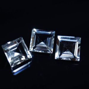 6mm Cristal Naturel Quartz Princesse Coupe Lâche Semi Précieuse Pierre Grossiste Boutique En Ligne Maintenant Au Prix D'usine Pierres Régulières - Product Image 1