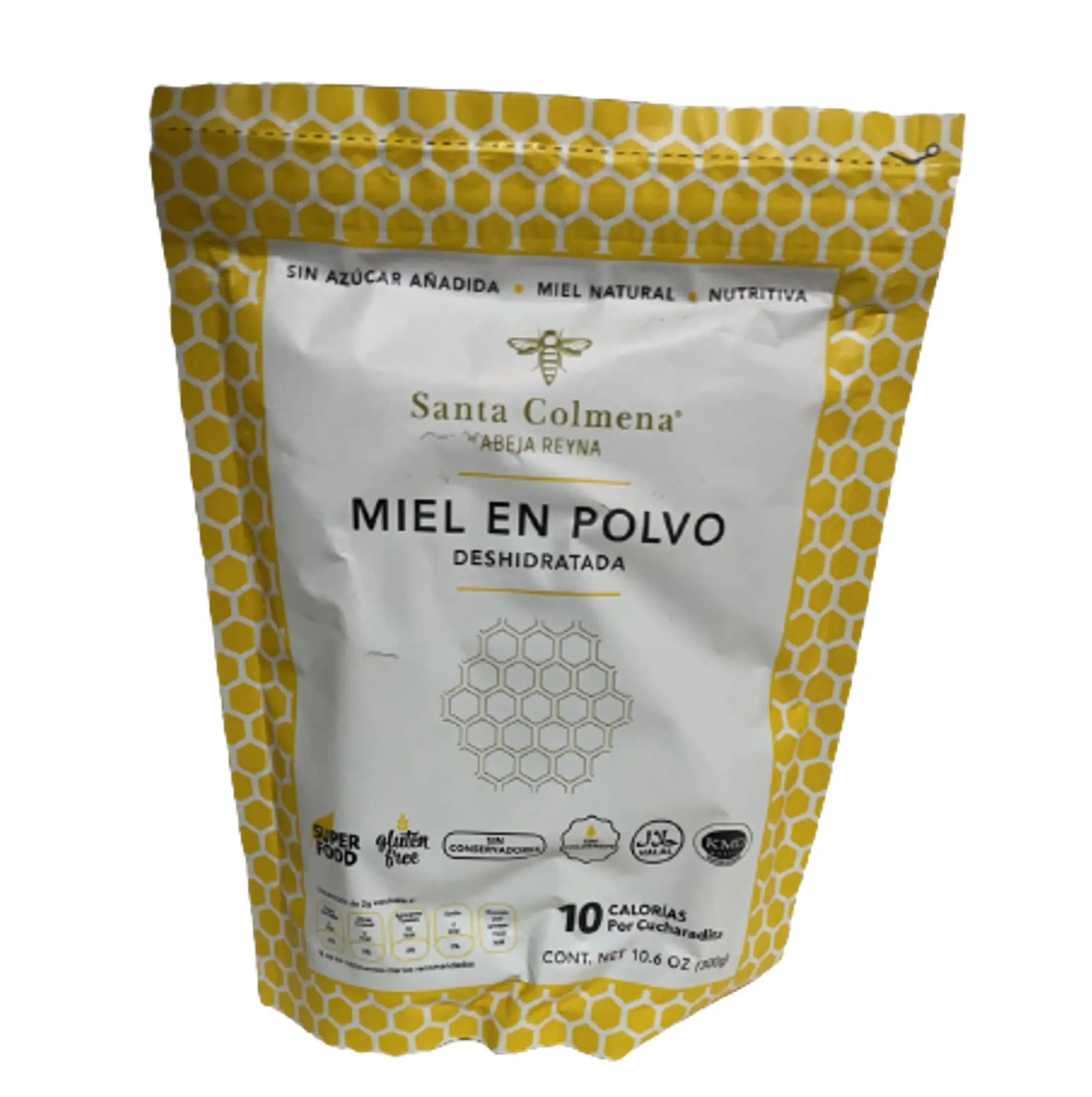 Honey Powder 300g High Quality Raw Bee Mexico Producers Natural Food Dry Fresh Replace Sugar Maya Chiapas Bag