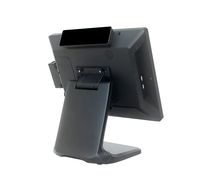 Sistema de punto de venta completo RS 606, pantalla dual de 15,6 pulgadas, todo en uno, pantalla táctil pos, precio/máquina terminal pos/caja registradora