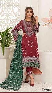 2021-2022 Diseñador moderno Traje étnico paquistaní Indio Recto Salwar Kameez Trajes AJM Trade House Colección de seda - Product Image 2