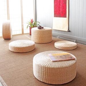 Ergonomic Water Hyacinth Knitted Cushion Buttocks Support Breathable Woven <b>Chair</b> <b>Pad</b> Hand Washable Office Seat Mat - Macy - Product Image 1