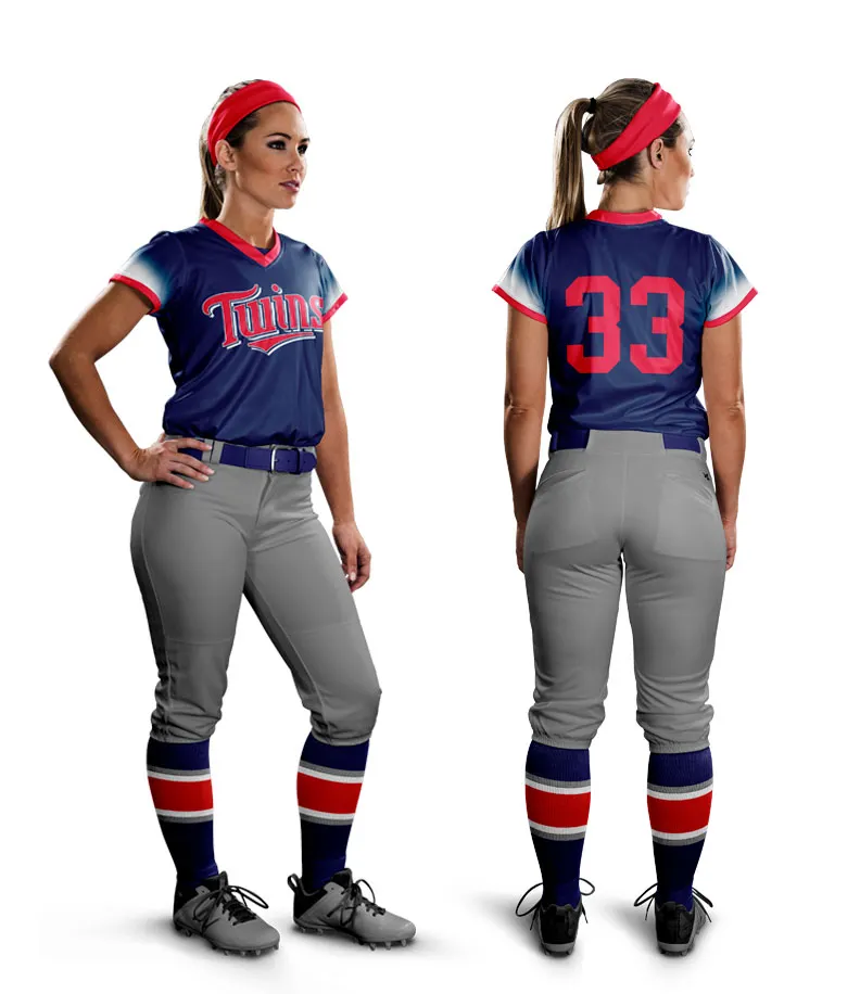 Custom Made Design Printed Women's Sports Training Softball Uniforms
