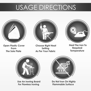 Reve Premium calidad 1000 vatios hierro seco para la ropa-no palo de hierro seco - Product Image 6