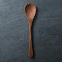Cuchara de madera ecológica, cucharillas de madera con logotipo personalizado, 50 unidades