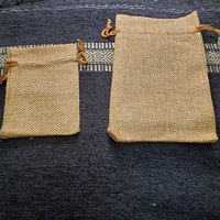 Sacs-cadeaux de mariage de taille moyenne en toile de jute de jute avec cordon de serrage pochette à bijoux pour fête pour le stockage de bonbons