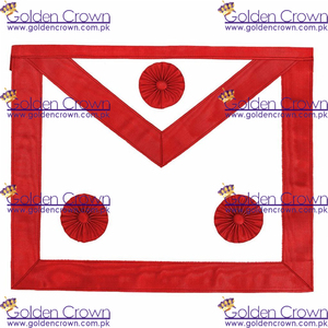 Tablier de maître maçon de rite écossais à la mode Vente en gros Maçonnique Regalia Logo Aimant Attachement Matériau métallique Fournisseur de vêtements - Product Image 4