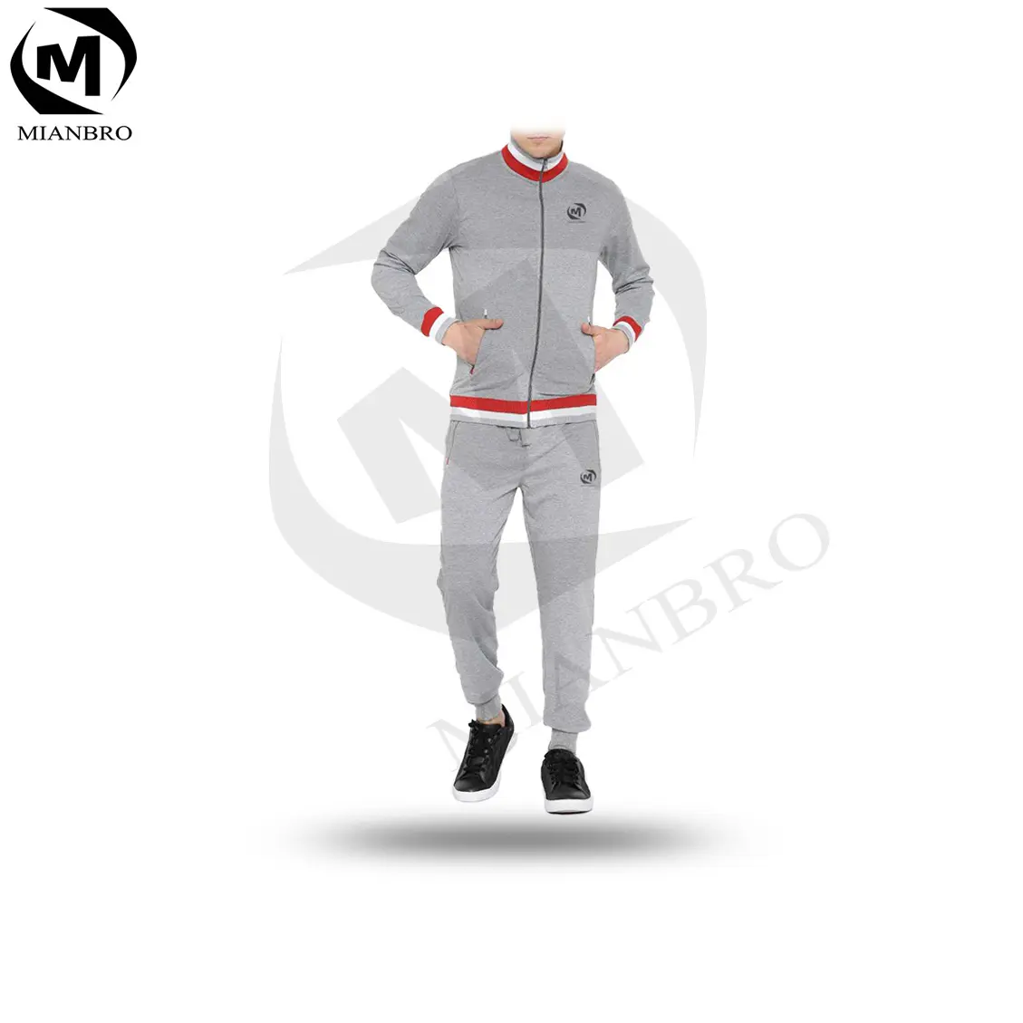 Wholesale men gym Tracksuit sports High quality sweatsuit with your logo