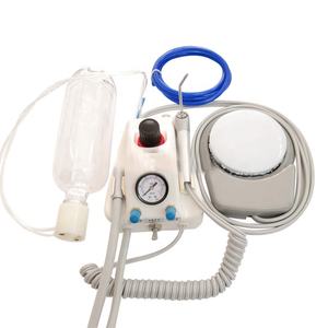 Unité de turbines dentaires portables, fonctionne avec une seringue à 3 voies, commande pneumatique, interrupteur au pied, irrigateur buccal, kit d'outils de blanchiment des dents - Product Image 1