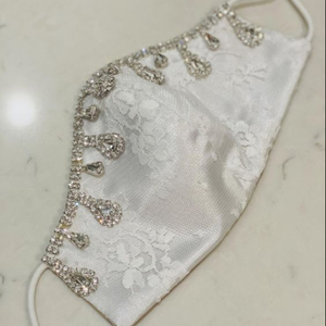 --ELEGANT---DESIGNER-BEAUTIFUL-<b>FACE</b> ACCESSORIES WITH---PEARLS,CRYSTAL BEADS--STYLISH--EMBROIDERY-WORK---2021 - Product Image 1