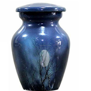 Venta al por mayor precios razonables mini urnas de cremación de recuerdo con mármol acabado metal mini recuerdo de La India - Product Image 5