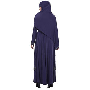 Wholesale high quality solid color elastic sleeves <b>Abaya</b> Islamic Khimar Muslim Ramadan <b>prayer</b> <b>Abaya</b> - Product Image 5