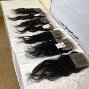 Pelo brasileño Swiss HD encaje Frontal/cierre/peluca, cierre de encaje HD transparente, cutícula virgen alineada Remy extensiones de cabello humano - Product Image 4