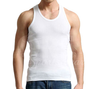 Nueva venta superior venta al por mayor de los hombres transpirable Casual Street Wear precio barato camisetas sin mangas para los hombres - Product Image 5