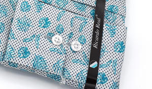 เสื้อเดรสลายดอกไม้สำหรับผู้ชายผ้าปอปลินสำหรับฤดูใบไม้ผลิพิมพ์ลายดิจิทัลแบบกำหนดเอง - Product Image 4