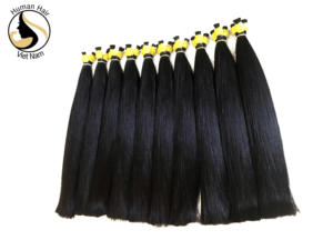 Crochet — Extensions de cheveux naturels lisses, 100% non traités, cheveux humains vierges, soyeux, de haute qualité, - Product Image 2