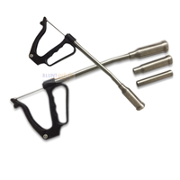 Applicateur de bolus grande taille en acier inoxydable certifié CE, durable, pour animaux, pistolet de boliage pour bovins et ovins, modèle chirurgical BEST
