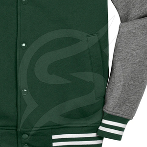 Veste universitaire personnalisée à manches longues de haute qualité, service OEM en gros 2025, taille XL, respirante, en laine, décontractée, hiver-printemps - Product Image 3