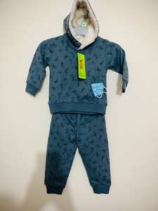 Ensemble sweat à capuche et pantalon en coton pour garçons de haute qualité, marque de qualité, taille élastique unie, style décontracté, surplus d'usine d'automne - Product Image 3